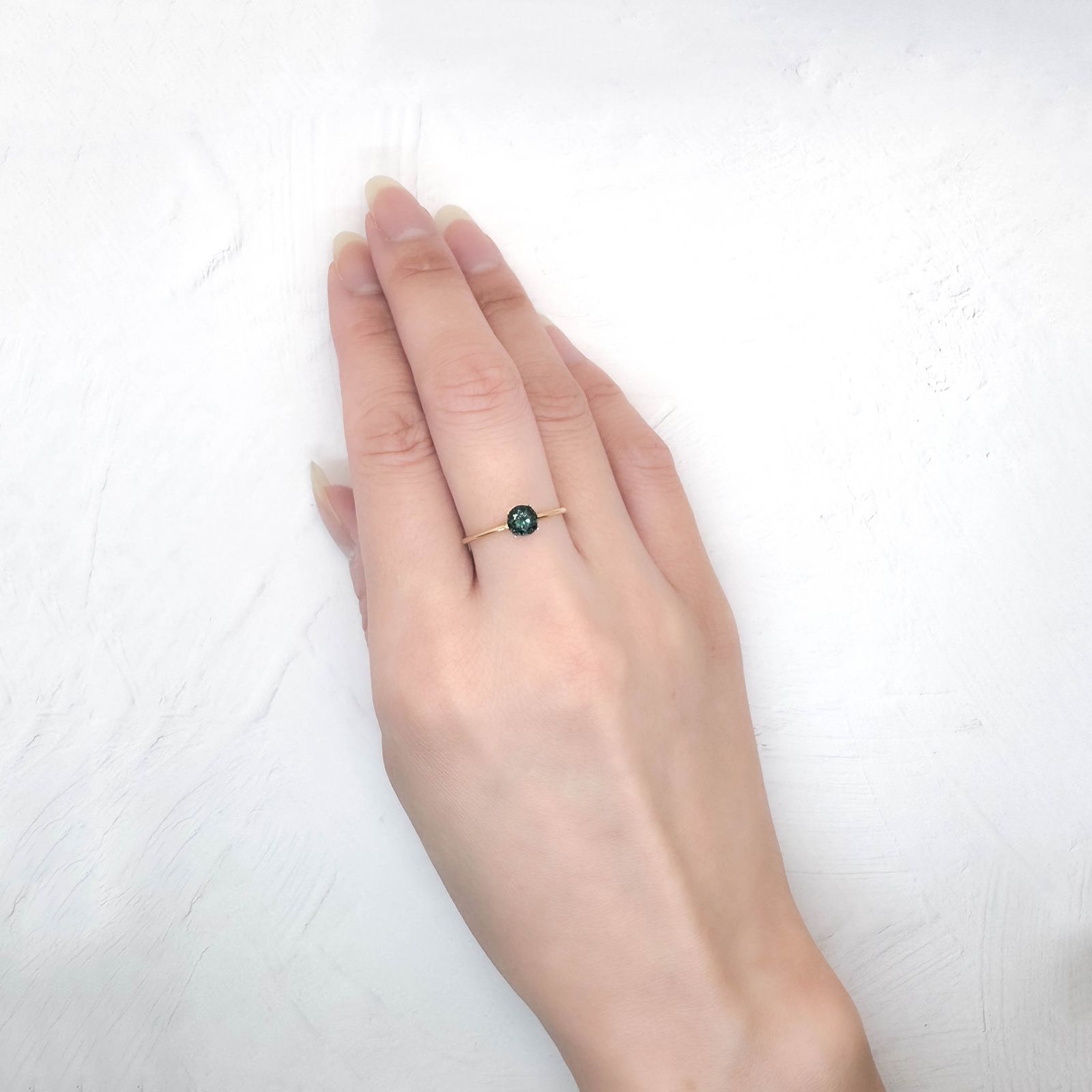 ブルートルマリン(宝石名トルマリン)アフガニスタン産 0.52ct 識別済[250515845]4.8x4.7mm前後