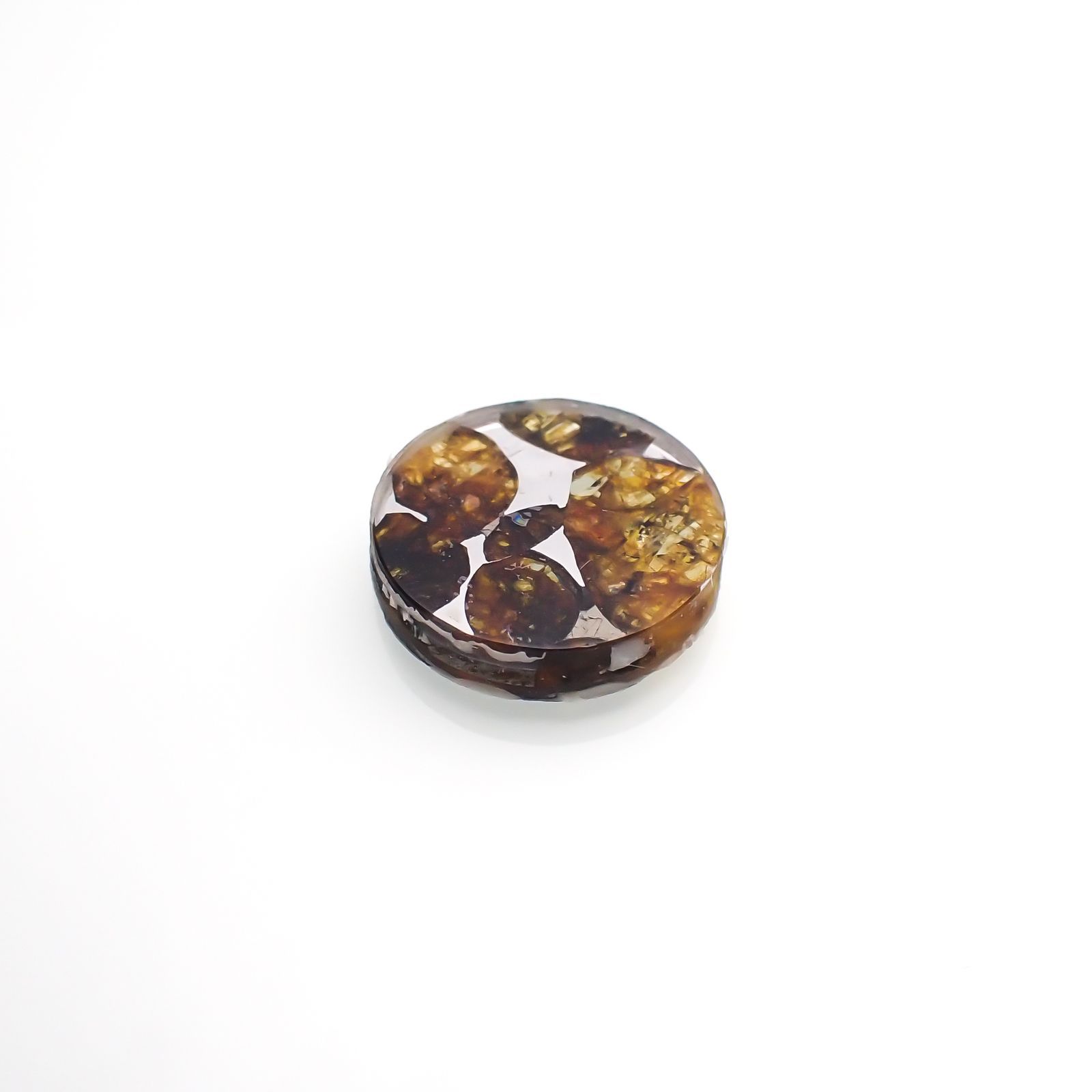 パラサイト隕石Sericho トリプレット 発見地：ケニア 4.00ct[220114154]12.2x12.2mm前後