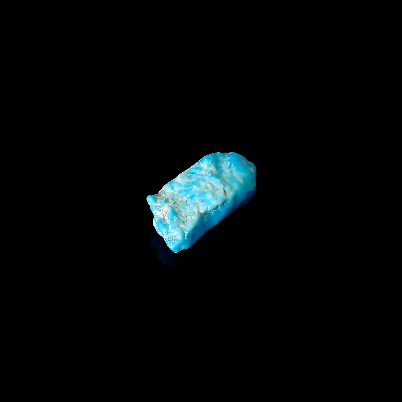 ターコイズ 原石 アメリカ・アリゾナ州キングマン産 11.13ct[240226370]21.9x10.4mm前後