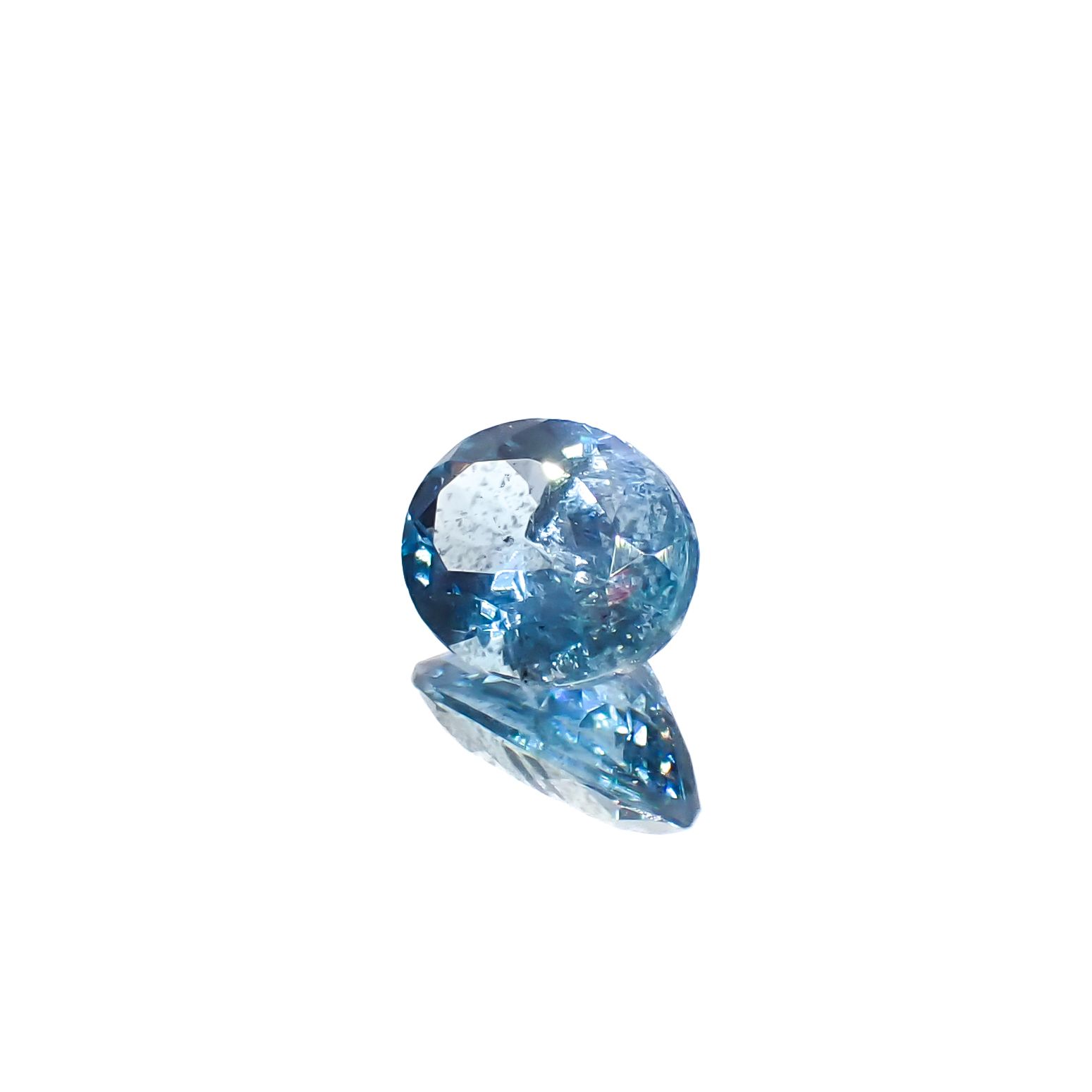 アクアマリン サンタマリアカラー マダガスカル産 1.28ct[240326977]8.4x6.5mm前後