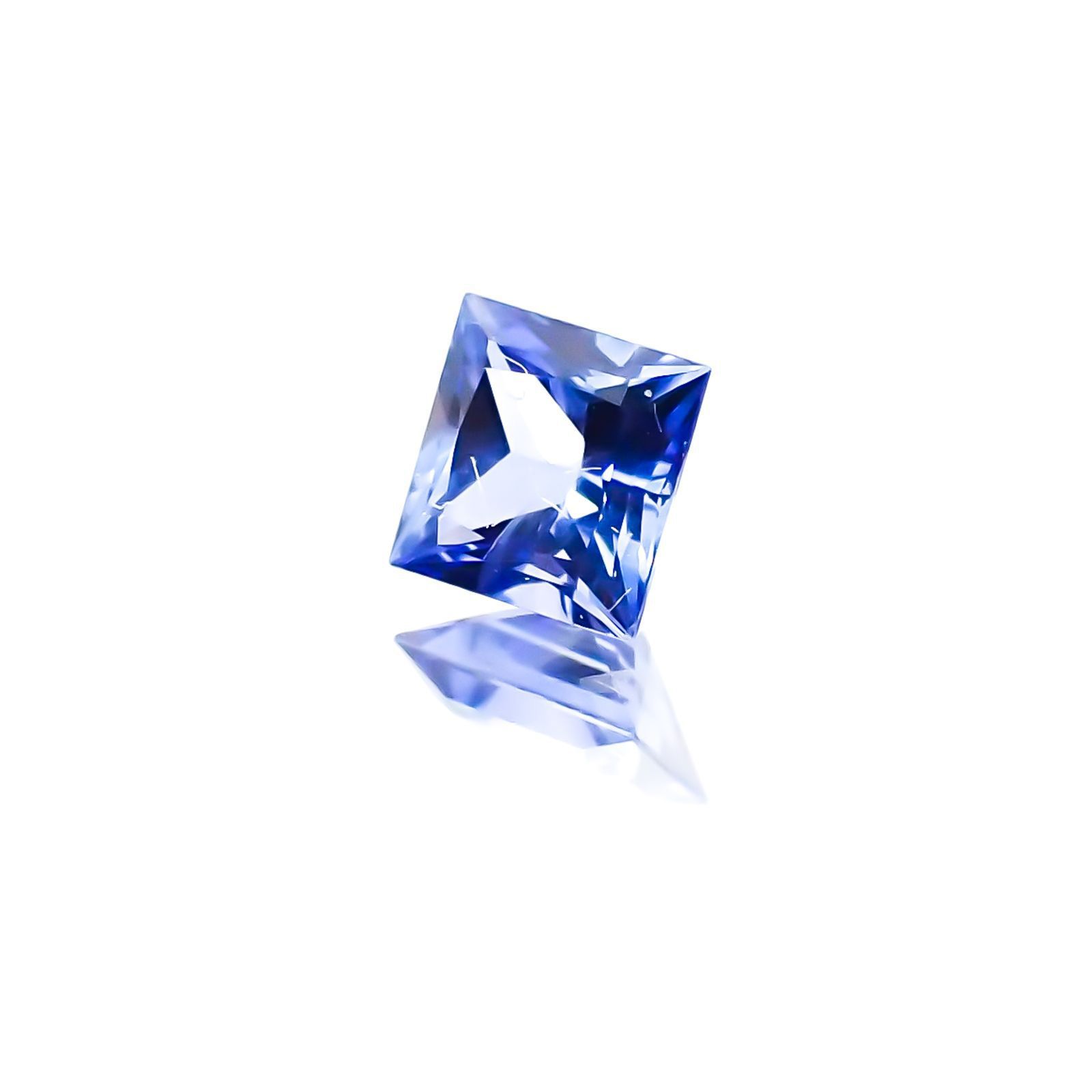 ◇プリンセスカット◇サファイア(宝石名サファイア)スリランカ産 0.21ct 識別済[231124234]3.2x3.2mm前後