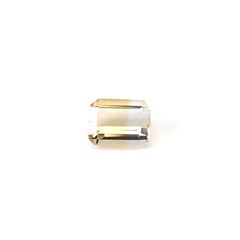 バイカラーシトリン ブラジル産 1.65ct / 8x6.1mm前後 [251231396]