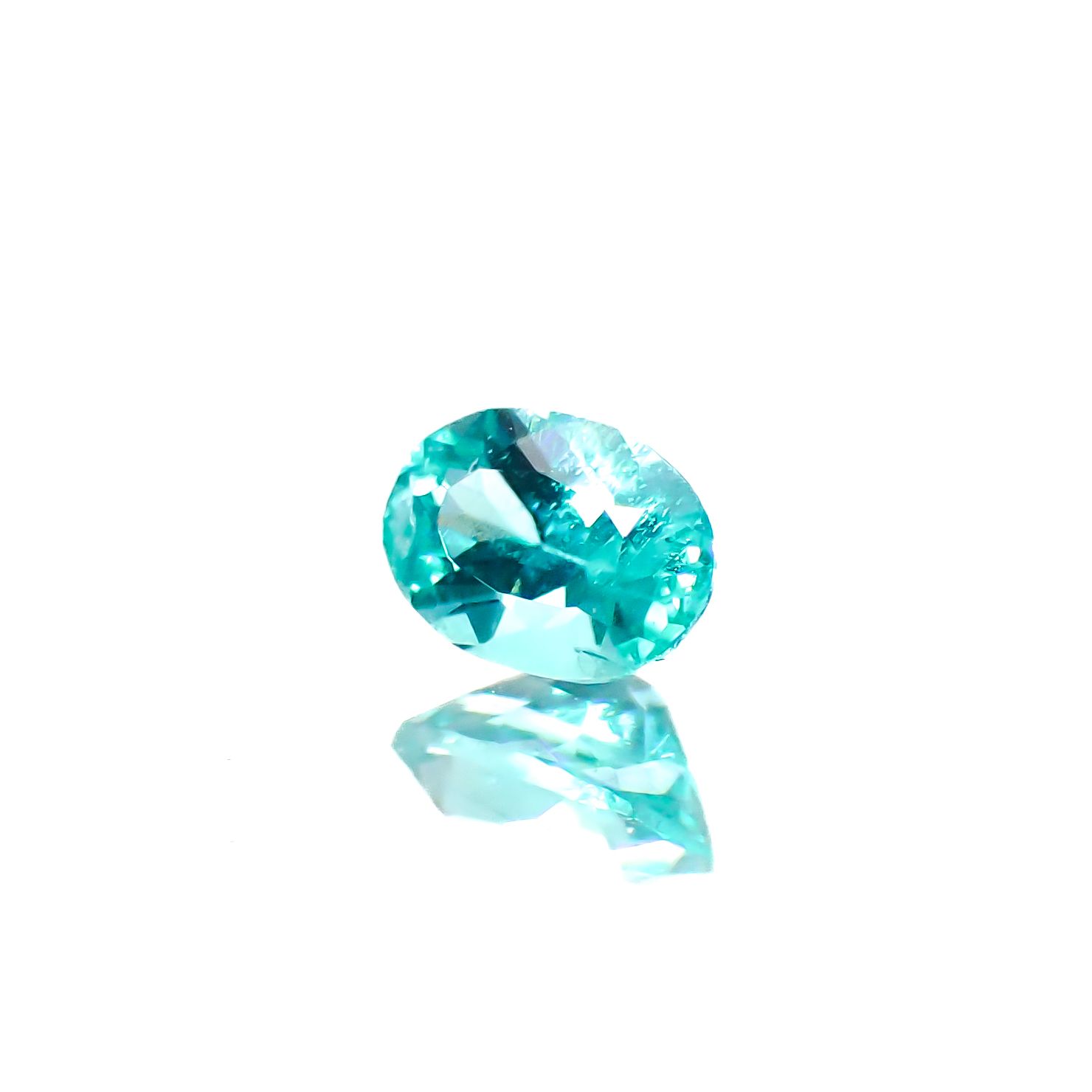 パライバトルマリン ブラジル・ムルング鉱山産 0.12ct[240928750]3.6x2.5mm前後