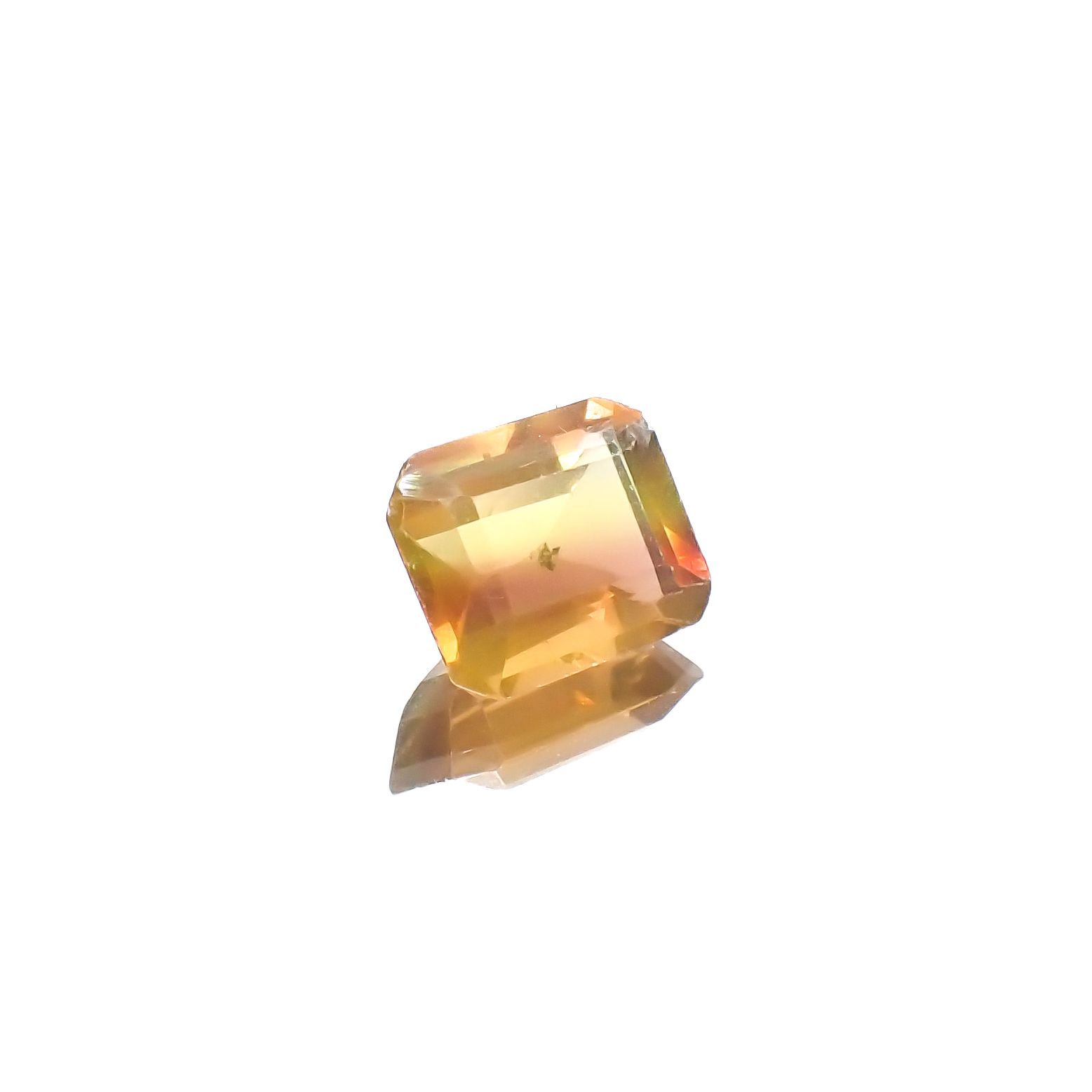 パーティカラーフローライト フルオレッセンス ブラジル産 3.46ct[240326909]9.8x7.9mm前後