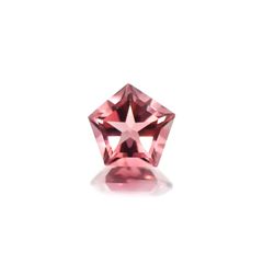 ◇ペンタゴンカット◇ピンクトルマリン(宝石名ピンク・トルマリン) ブラジル/アフリカ産 0.47ct 識別済[25019551]5.2×5.2mm前後