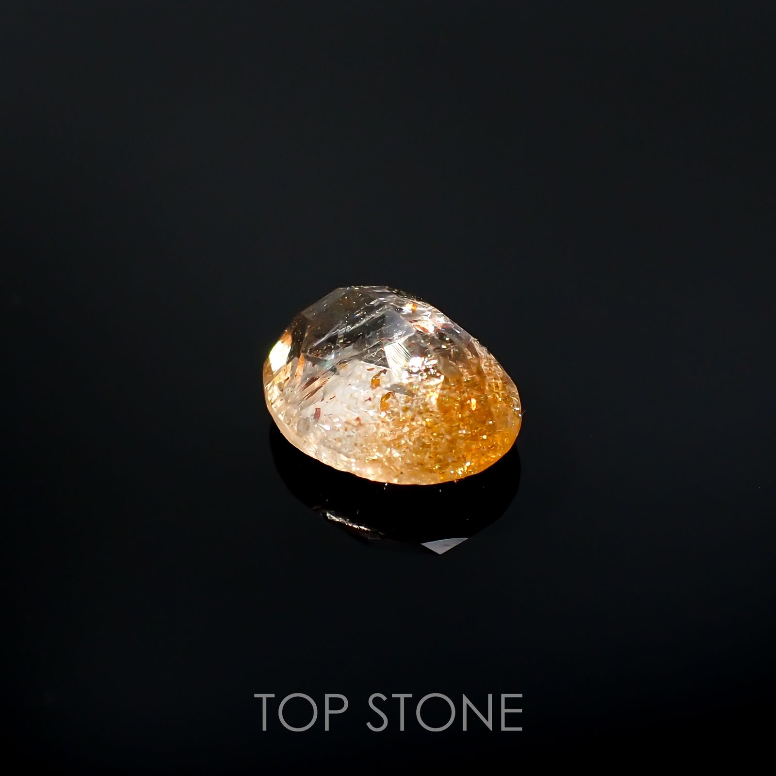 イリュージョンサンストーン インド産 1.70ct[220918099]9x7.1mm前後