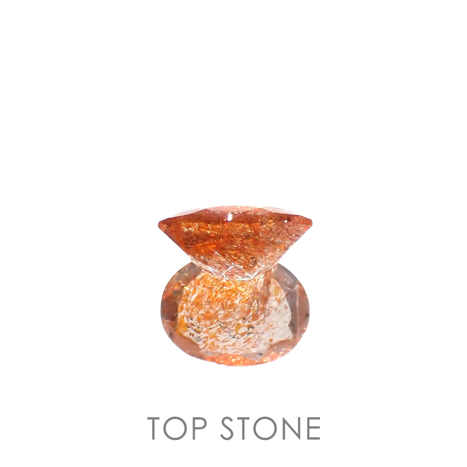 イリュージョンサンストーン(宝石名フェルドスパー)タンザニア産 1.42ct 識別済[230120116]9x6.9mm前後