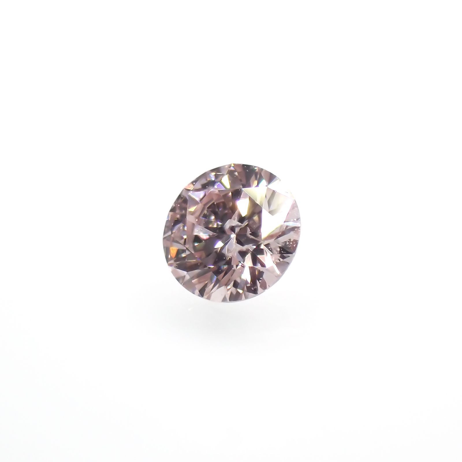 ピンクダイヤモンド (宝石名ダイアモンド)I-1 / FANCY LIGHT PINK 0.083ct ソ付(CGL)[220716972]2.85x2.86mm前後
