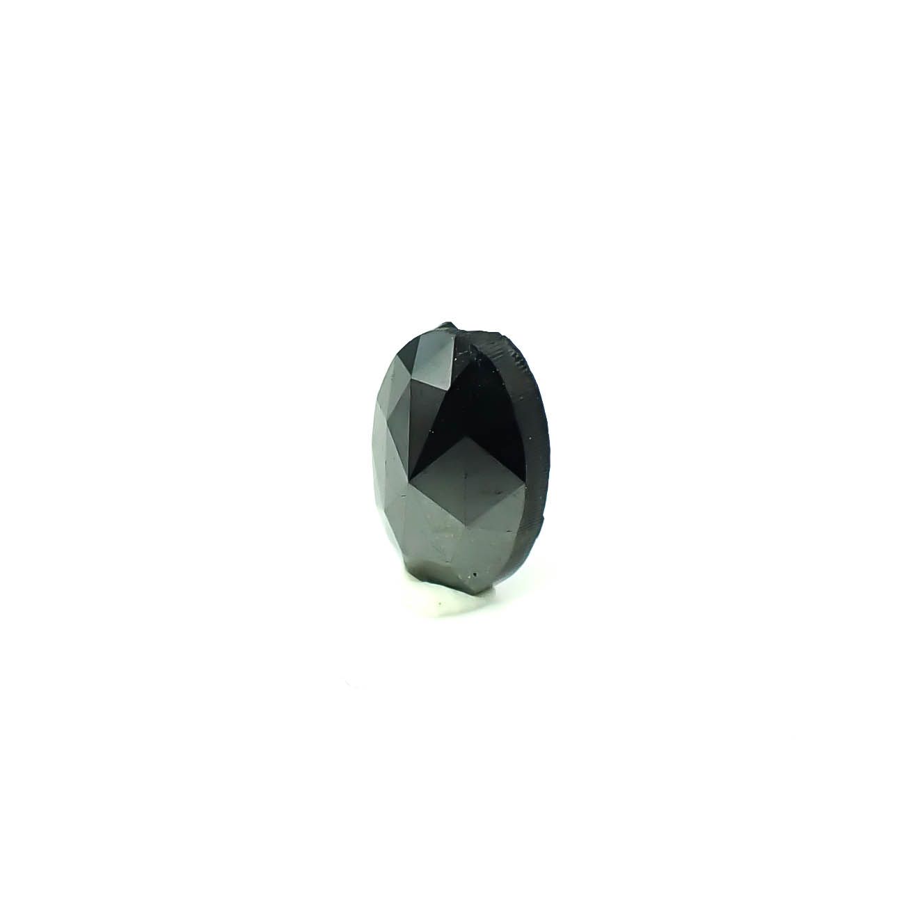 ◇ローズカット◇ブラックダイヤモンド ジンバブエ産 0.53ct / 6.1x4.1mm前後 [251131320]