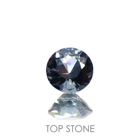 ブルーグレイッシュスピネル(宝石名スピネル) ビルマ産 0.68ct 識別済[210913462]5.4×5.4mm前後