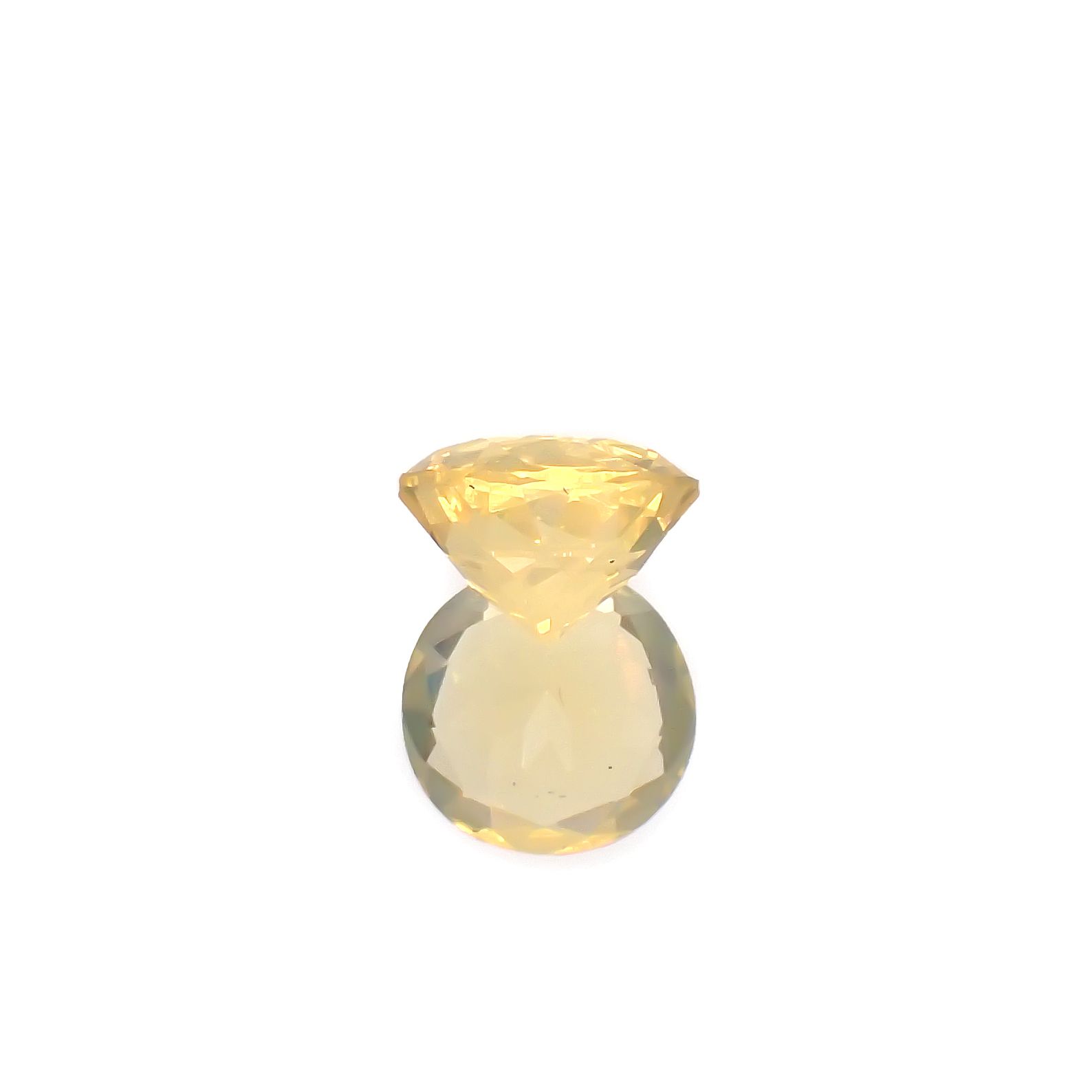 イエローオパール メキシコ産 1.01ct[240226194]7.3x7.3mm前後