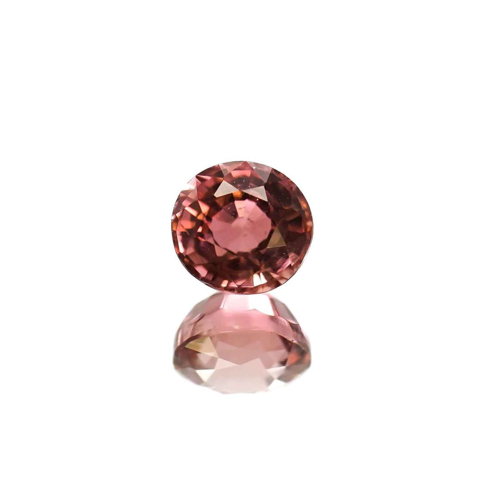ローズピンクトルマリン(宝石名ピンク・トルマリン)ブラジル/アフリカ産 識別済 1.27ct / 6.4x6mm前後 [230120084]