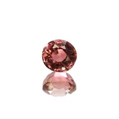 ローズピンクトルマリン(宝石名ピンク・トルマリン)ブラジル/アフリカ産 識別済 1.27ct / 6.4x6mm前後 [230120084]