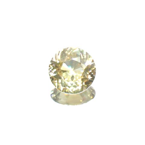イエロージルコン(宝石名ジルコン)スリランカ/カンボジア産 1.83ct 識別済[230823194]7.3x7.3mm前後