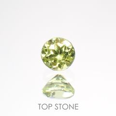 パロットクリソベリル(宝石名クリソベリル)インド産 0.16ct 識別済[220114501]2.9x2.9mm前後
