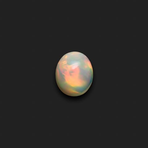 エチオピアオパール(宝石名オパール)エチオピア産 2.705ct ソ付(彩珠)[231224640]10.9x9mm前後