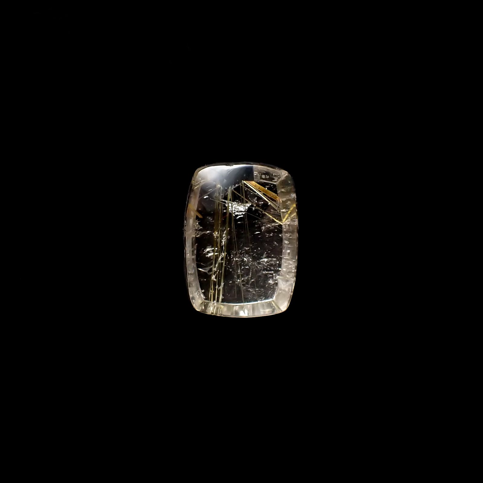 太陽ルチルクォーツ ブラジル産 11.77ct[240427311]16x11.8mm前後