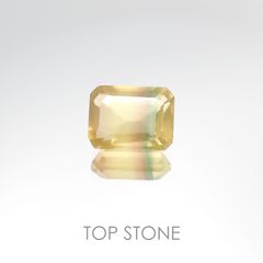 バイカラーフローライト ブラジル産 ルース 2.13ct[20106388]8×6mm前後