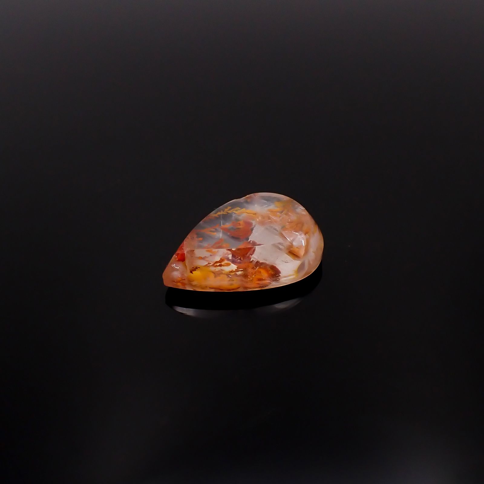 レッドデンドリチッククォーツ ブラジル産 11.85ct[231225085]19.9x14.5mm前後