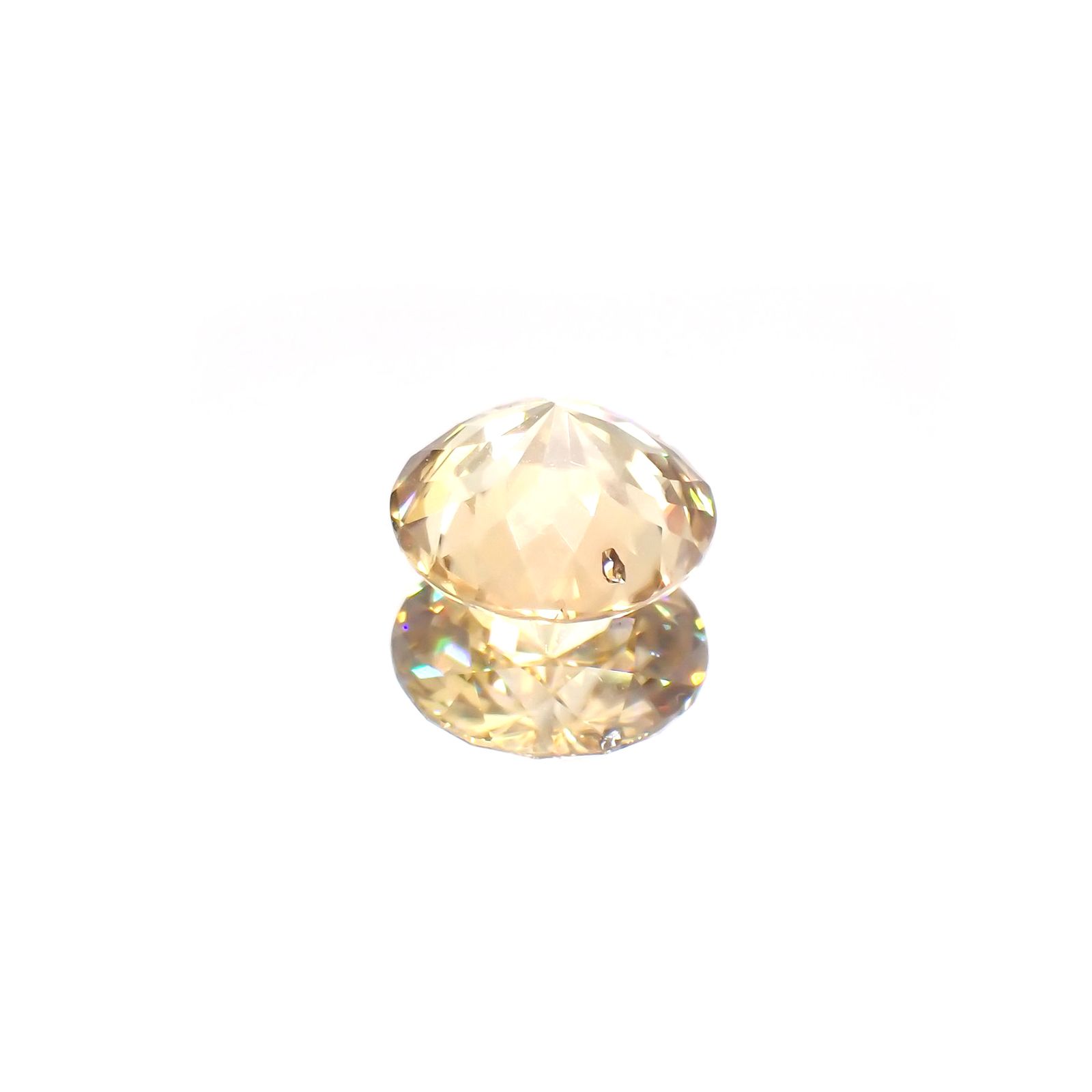 イエロージルコン(宝石名ジルコン)スリランカ/カンボジア産 2.39ct 識別済[220114831]7.7x7.7mm前後