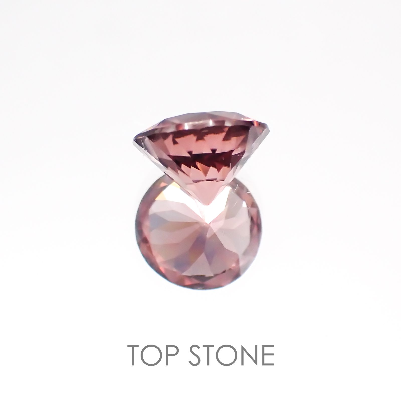 ピンクジルコン スリランカ,カンボジア産 ルース 2.08ct[21018064]7.4×7.4mm前後