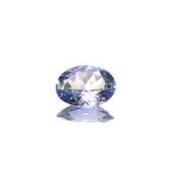 バイカラータンザナイト(宝石名タンザナイト/ゾイサイト)タンザニア産 0.95ct 識別済[230923505]8x6mm前後