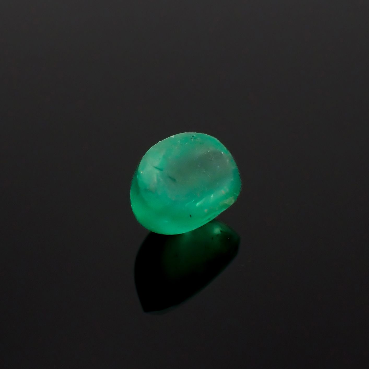 60倍ルーペクリーン】エメラルドキャッツアイ0.385ct（2025年