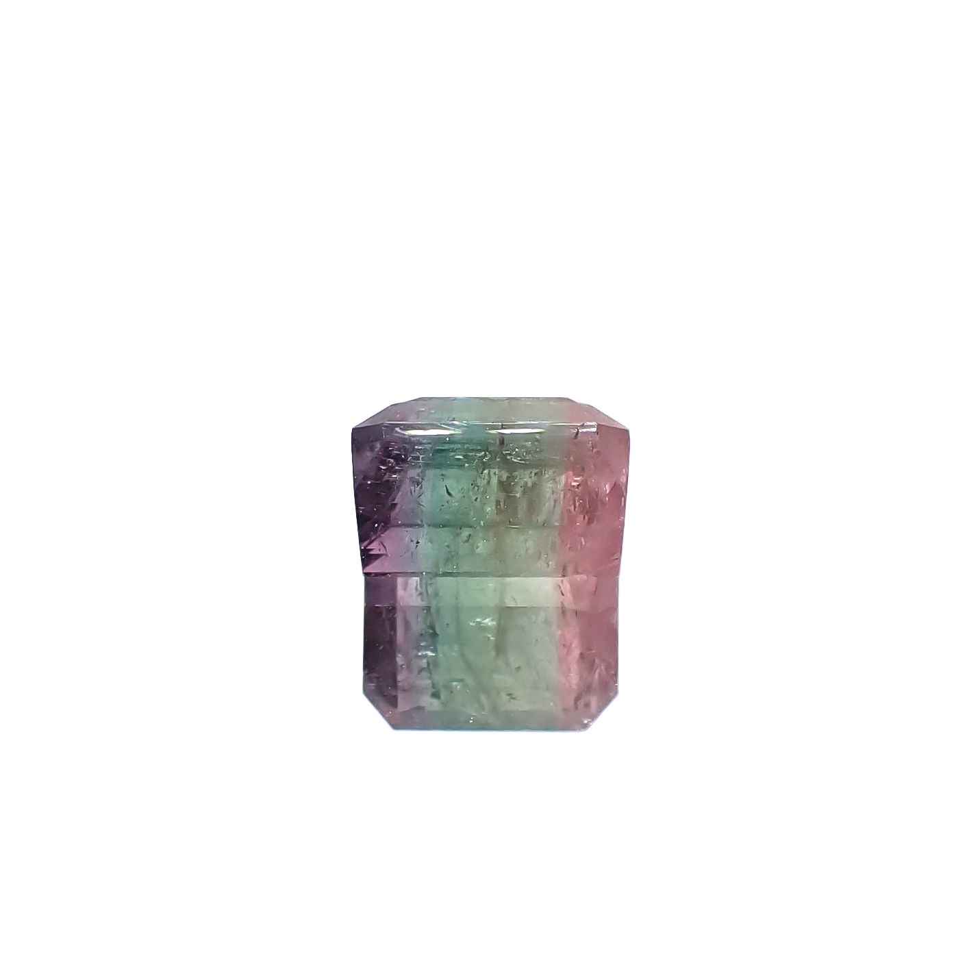 パーティカラートルマリン アフガニスタン産 4.59ct [241029398]9.7x8.4mm前後