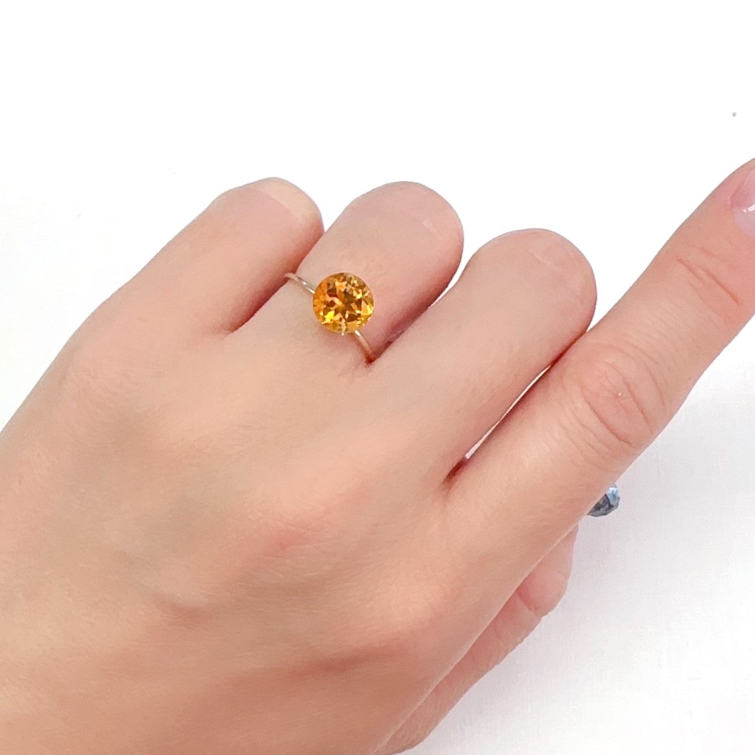 マデイラシトリン ブラジル・ミナスジェライス州産 1.64ct[240427126]7.8x7.7mm前後