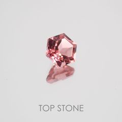 ◇ヘキサゴンカット◇ピンクトルマリンSA(宝石名トルマリン) ブラジル/アフリカ産 0.30ct 識別済[21019556]4.1×4.1mm前後