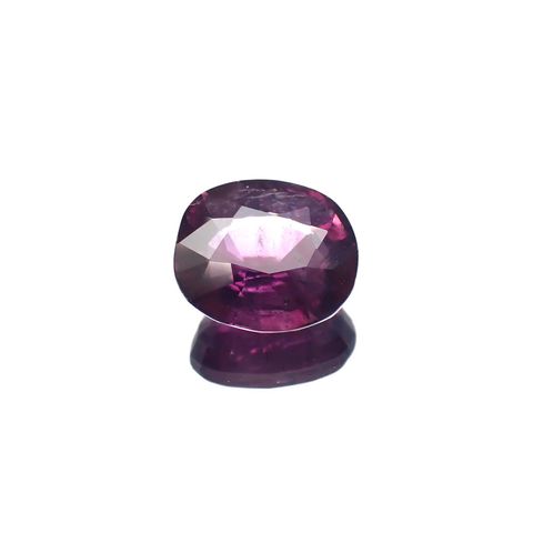 パープルサファイア 非加熱(宝石名サファイア)パキスタン・カシミール産 2.94ct GIA鑑付[221018936]9.12x8.18mm前後