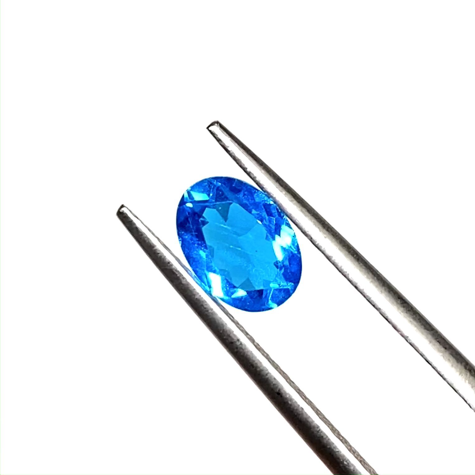 ネオンブルーアパタイト(宝石名アパタイト) ブラジル産 0.73ct 識別済