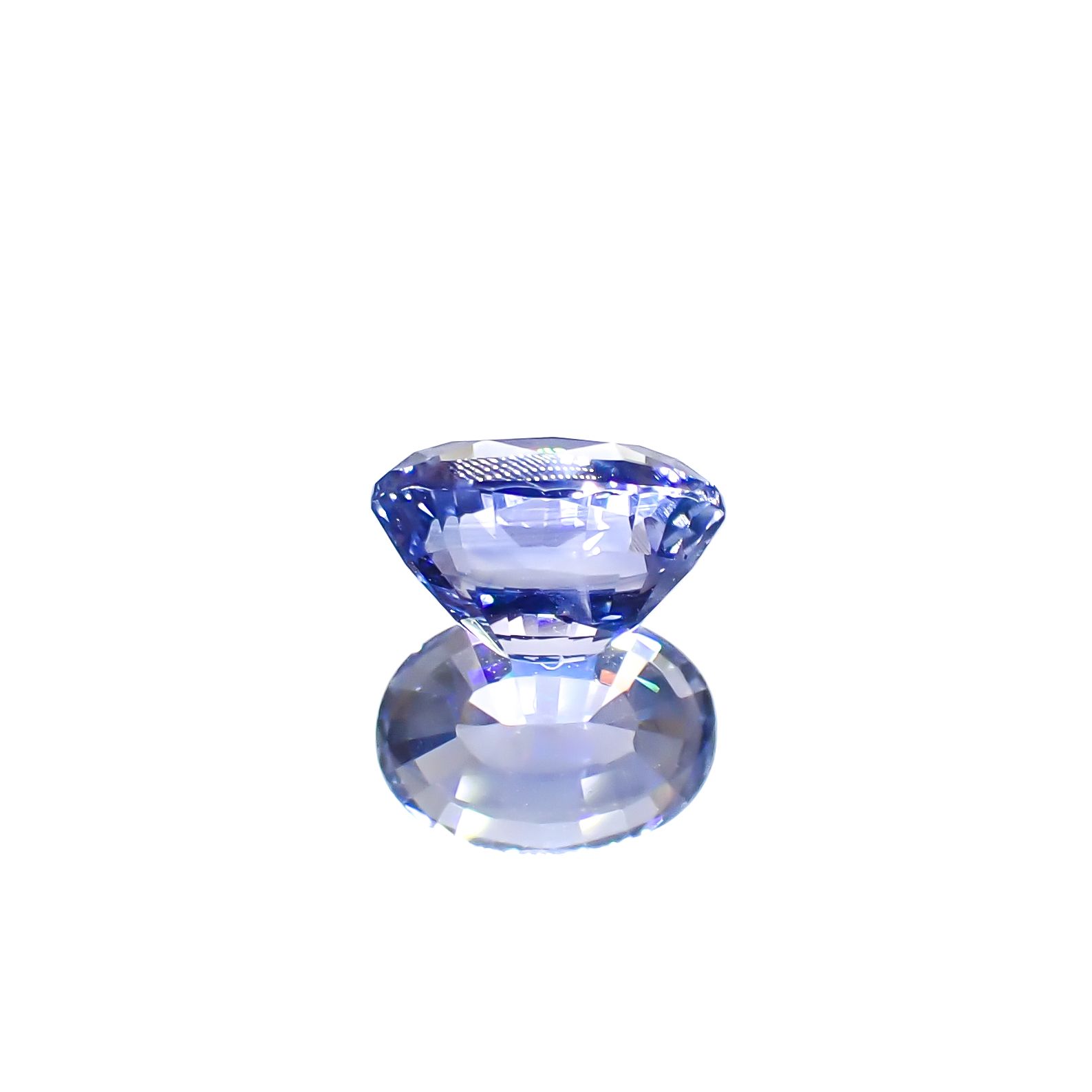 サファイア 非加熱(宝石名ブルー・サファイア)スリランカ/マダガスカル産 1.25ct GIT鑑付[240828675]6.91x4.96mm前後