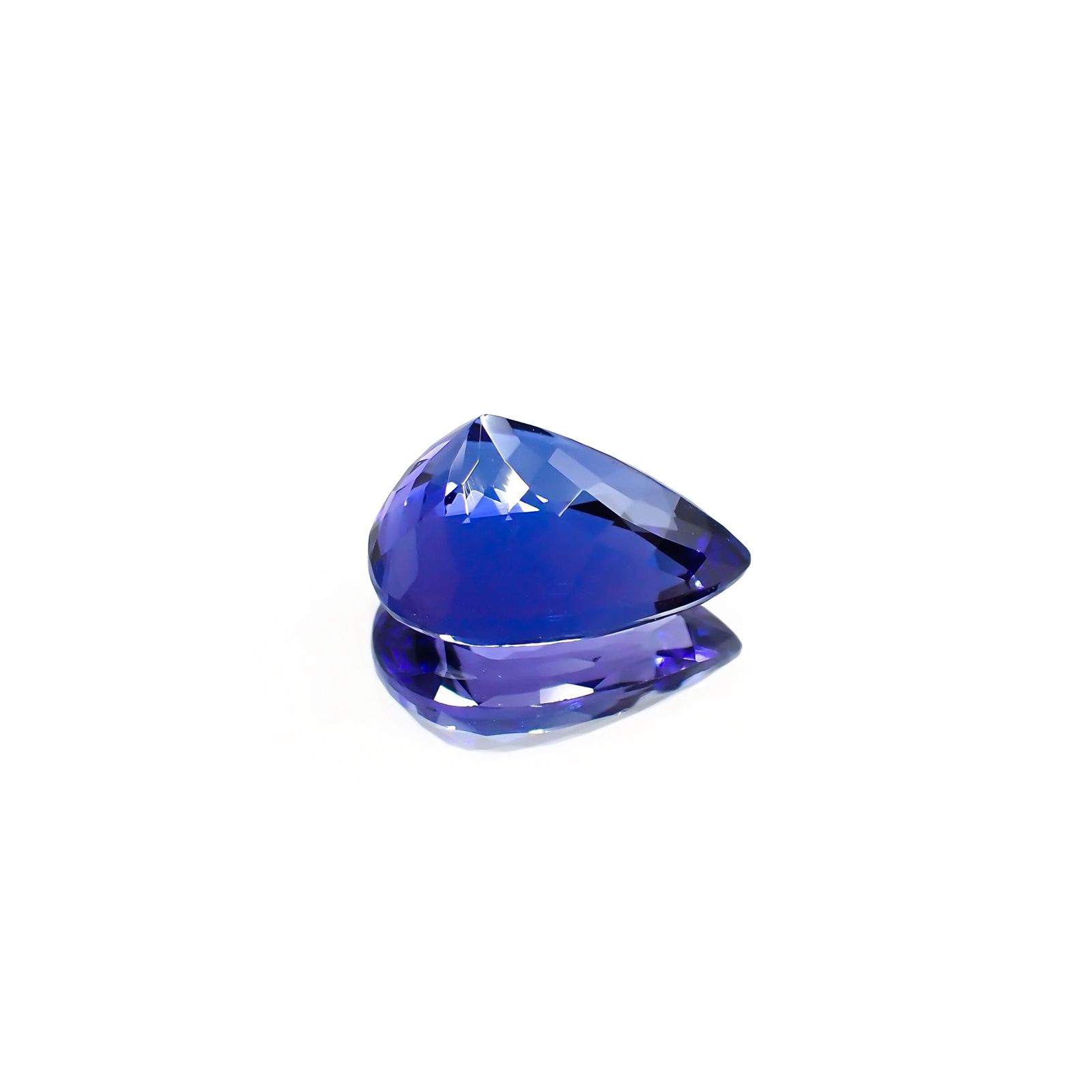 タンザナイト(宝石名タンザナイト) タンザニア産 ソ付(彩珠) 4.384ct / 12.1x9mm前後 [210310317]