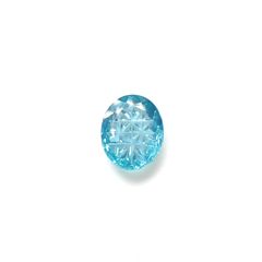 ◇甲州貴石切子Plus Three◇アパタイト カード付き(宝石名アパタイト)ブラジル産 1.99ct 識別済[250630488]10x7.9mm前後