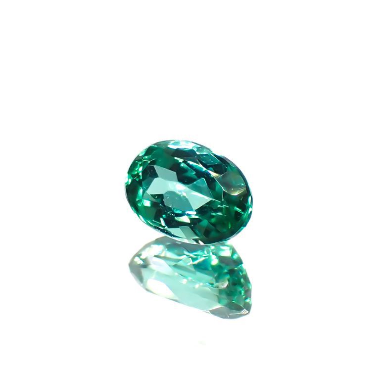 パライバトルマリン(宝石名トルマリン/別名パライバ・トルマリン)ブラジル・パライバ州バターリャ鉱山産 0.33ct GIA鑑付[221018798]4.9x3.3mm前後