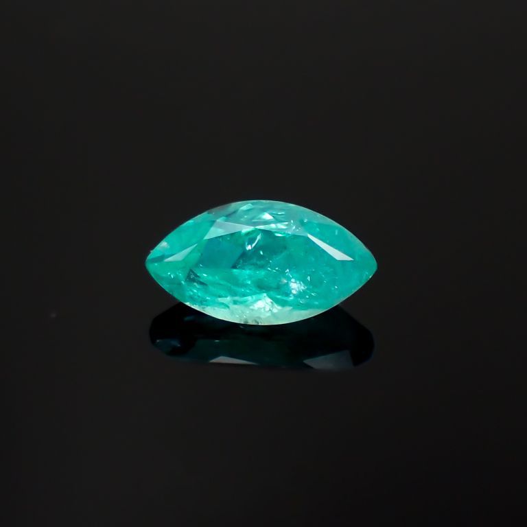 パライバトルマリン(宝石名トルマリン/別名パライバ・トルマリン)ブラジル・キントス鉱山産 0.34ct 識別済[221018835]6.5x3.5mm前後