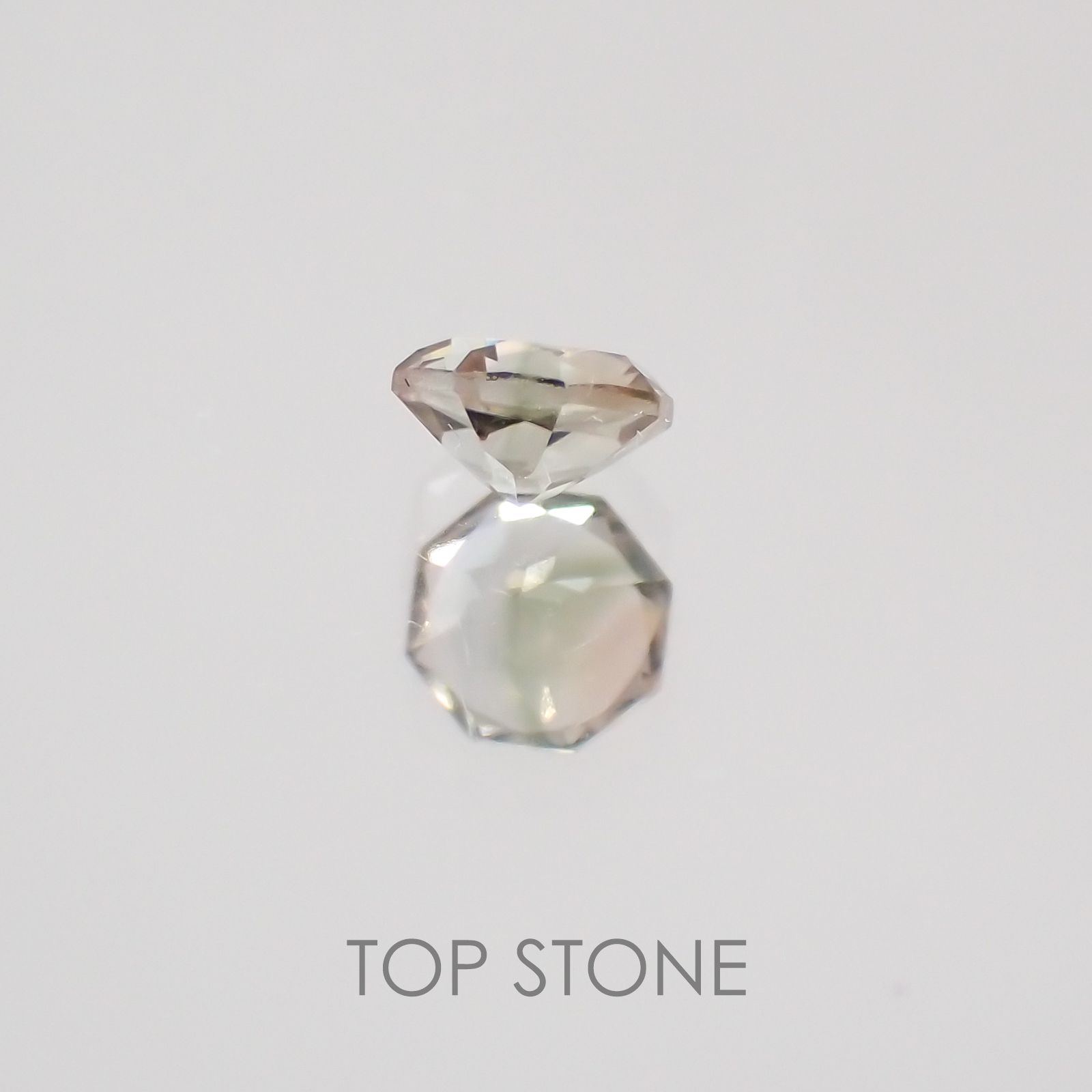◇オクタゴンカット◇バイカラートルマリンSA ブラジル・アフリカ産 ルース 0.11ct[21019162]3×3mm前後