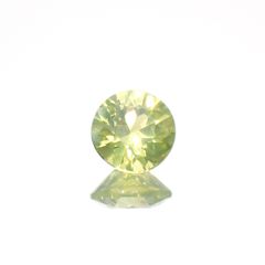 クリソベリル(宝石名クリソベリル)スリランカ産 0.42ct 識別済[230622493]4.6x4.6mm前後