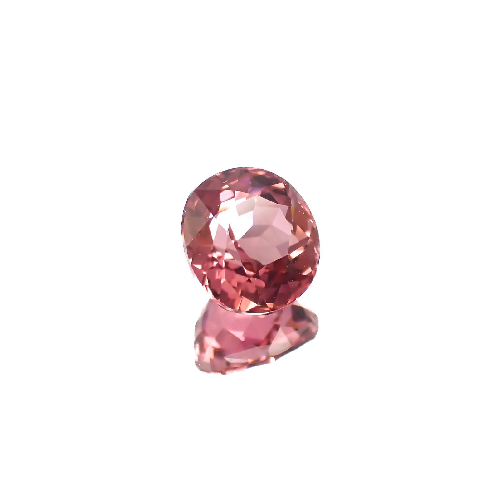 ローズピンクトルマリン(宝石名ピンク・トルマリン)ブラジル/アフリカ産 1.08ct 識別済[221018335]6.4x5.9mm前後