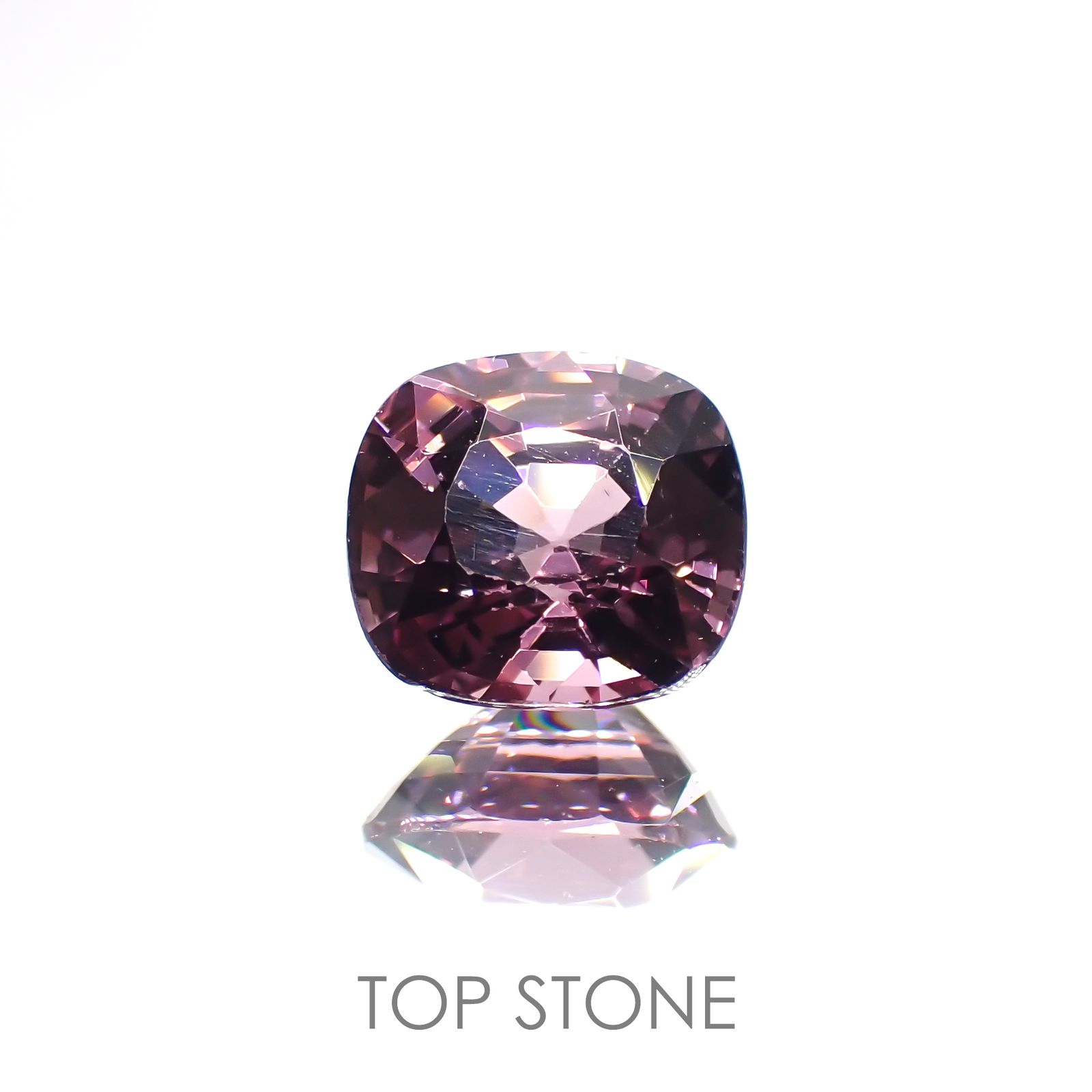 パープルスピネル(宝石名スピネル) ビルマ産 1.51ct 識別済[20128673]7×6.4mm前後
