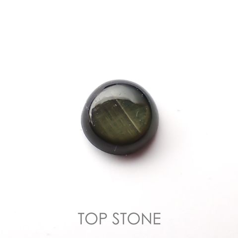 ゴールドシーンサファイア(宝石名シーン・サファイア)ケニア産 0.52ct 識別済[220616226]4.7x4.6mm前後
