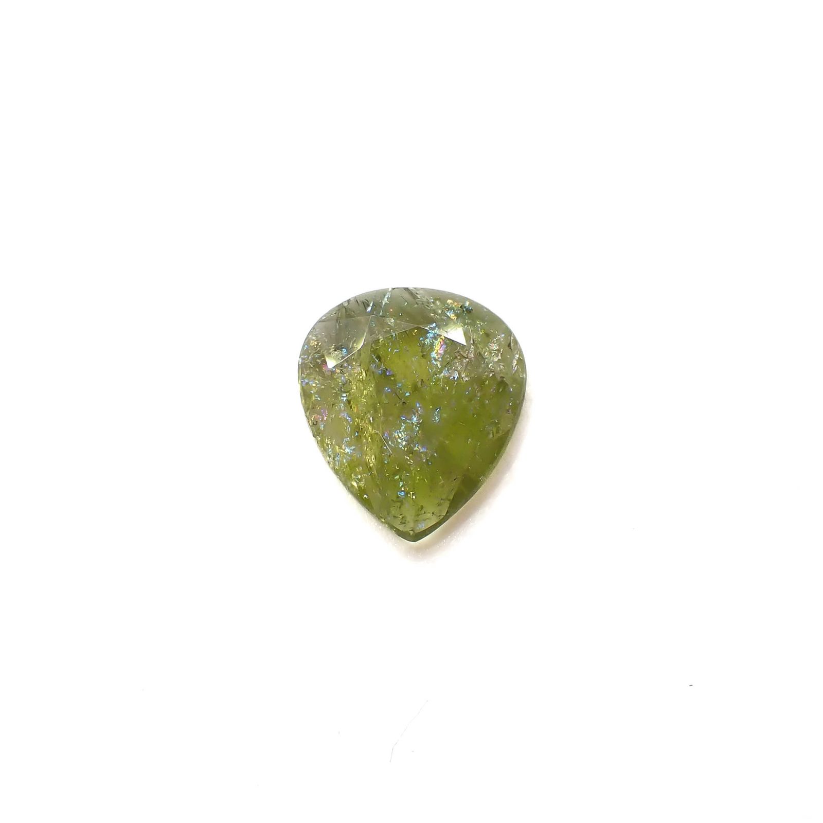◇リバーシブル◇イリデッセンスクロムトルマリン ケニア産 1.82ct[240928940]11x9.5mm前後