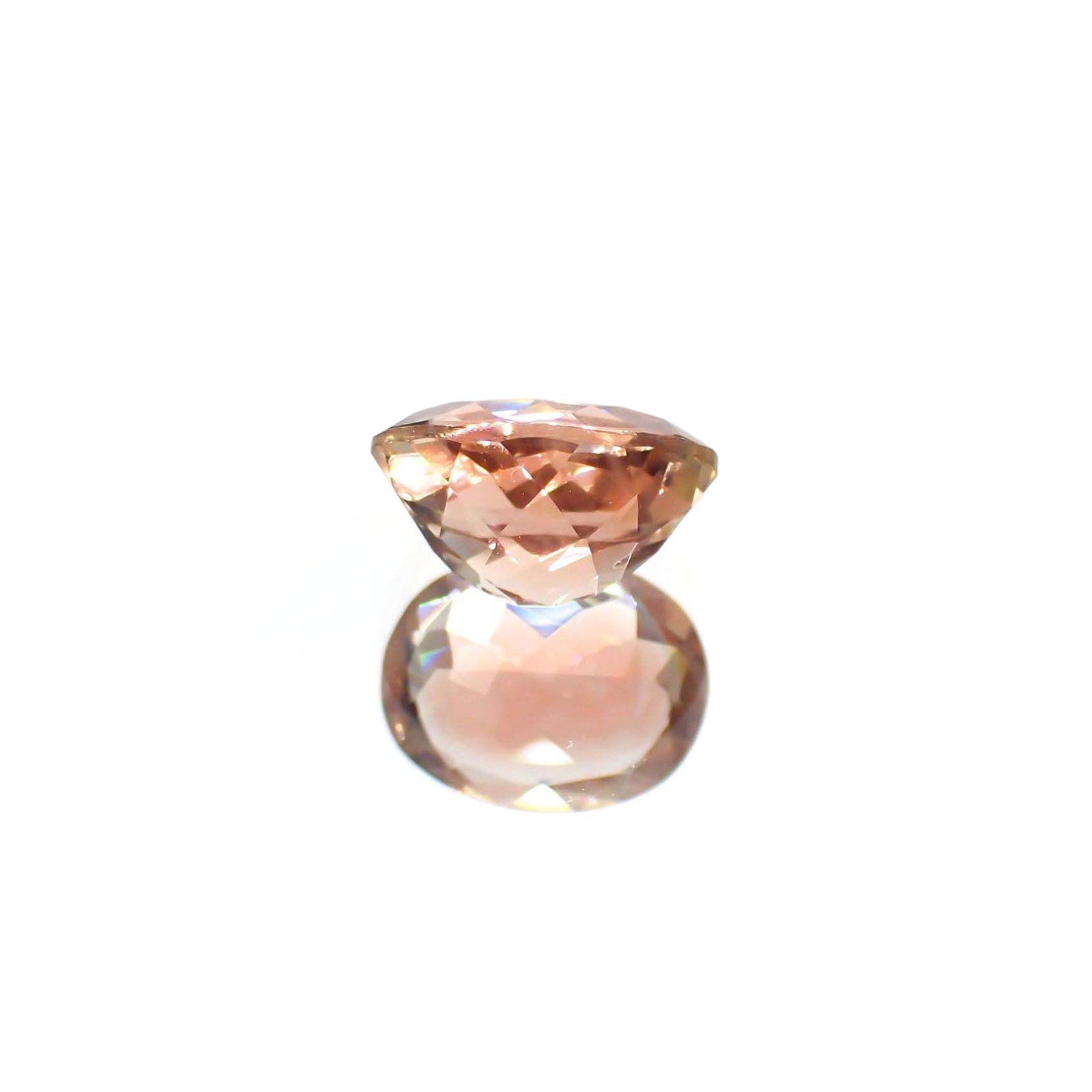 オレゴンサンストーン(宝石名ラブラドライト)アメリカ・オレゴン州産 識別済 1.88ct / 8.9x7mm前後 [230722702]