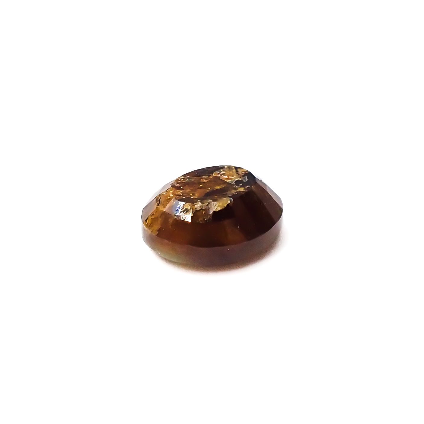 ◇チェッカーカット◇レインボーガーネット 日本・奈良県産 1.07ct[240125540]6.4x5.3mm前後