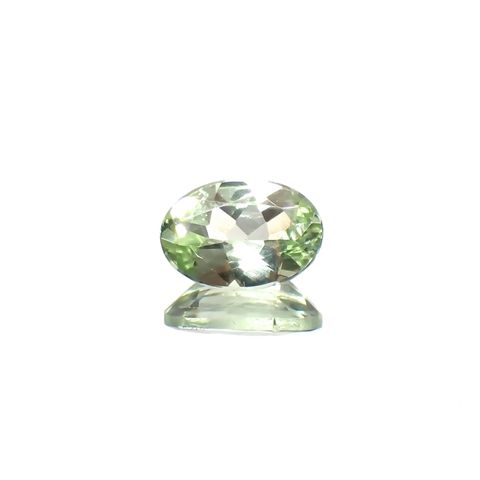 ミントガーネット タンザニア産 0.58ct / 6.4x4.3mm前後 [260223725]