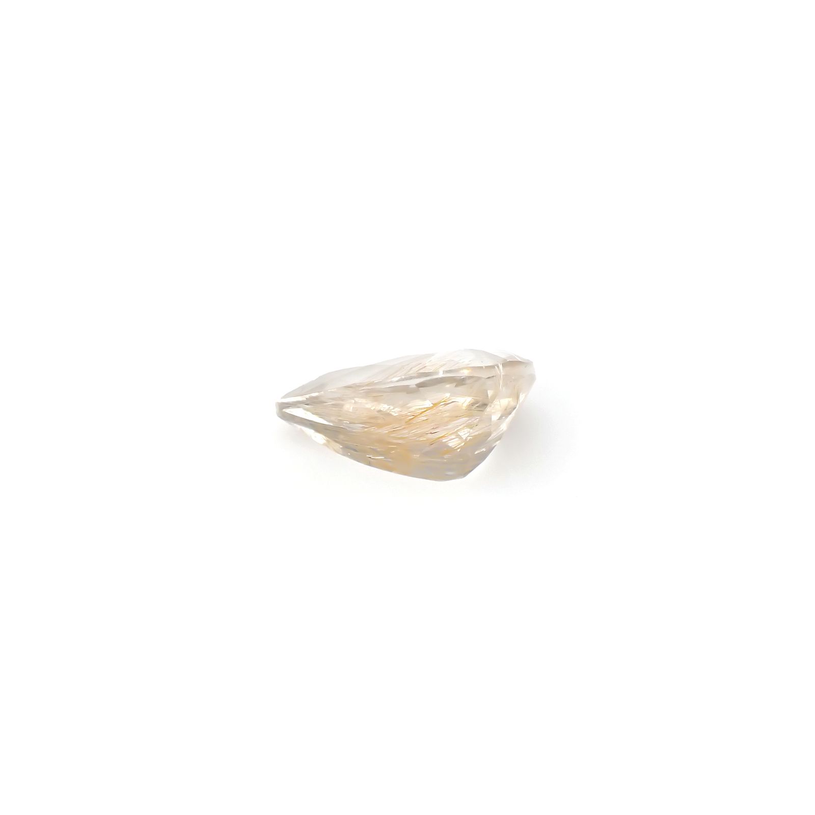 ニードルイントパーズ(チューブイントパーズ) ブラジル・ミナスジェライス州産 14.97ct[240225888]18.9x13.2mm前後