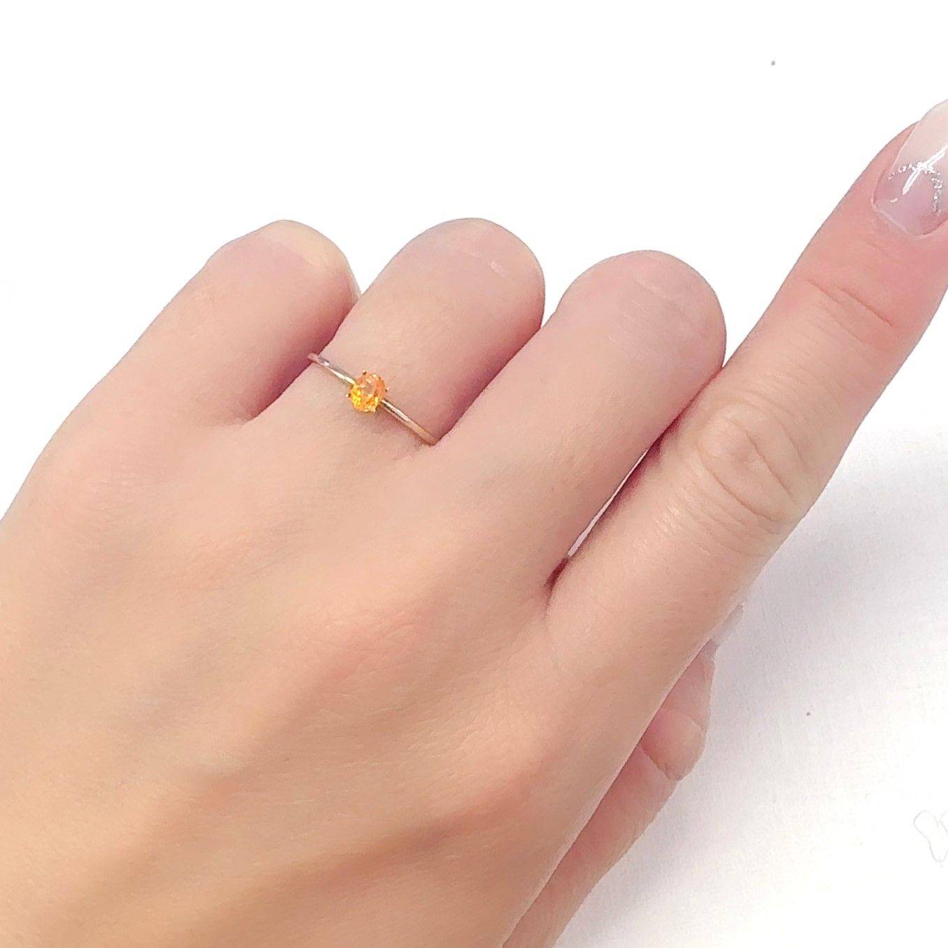 マンダリンガーネット マダガスカル産 0.29ct[240628231]4x3.3mm前後
