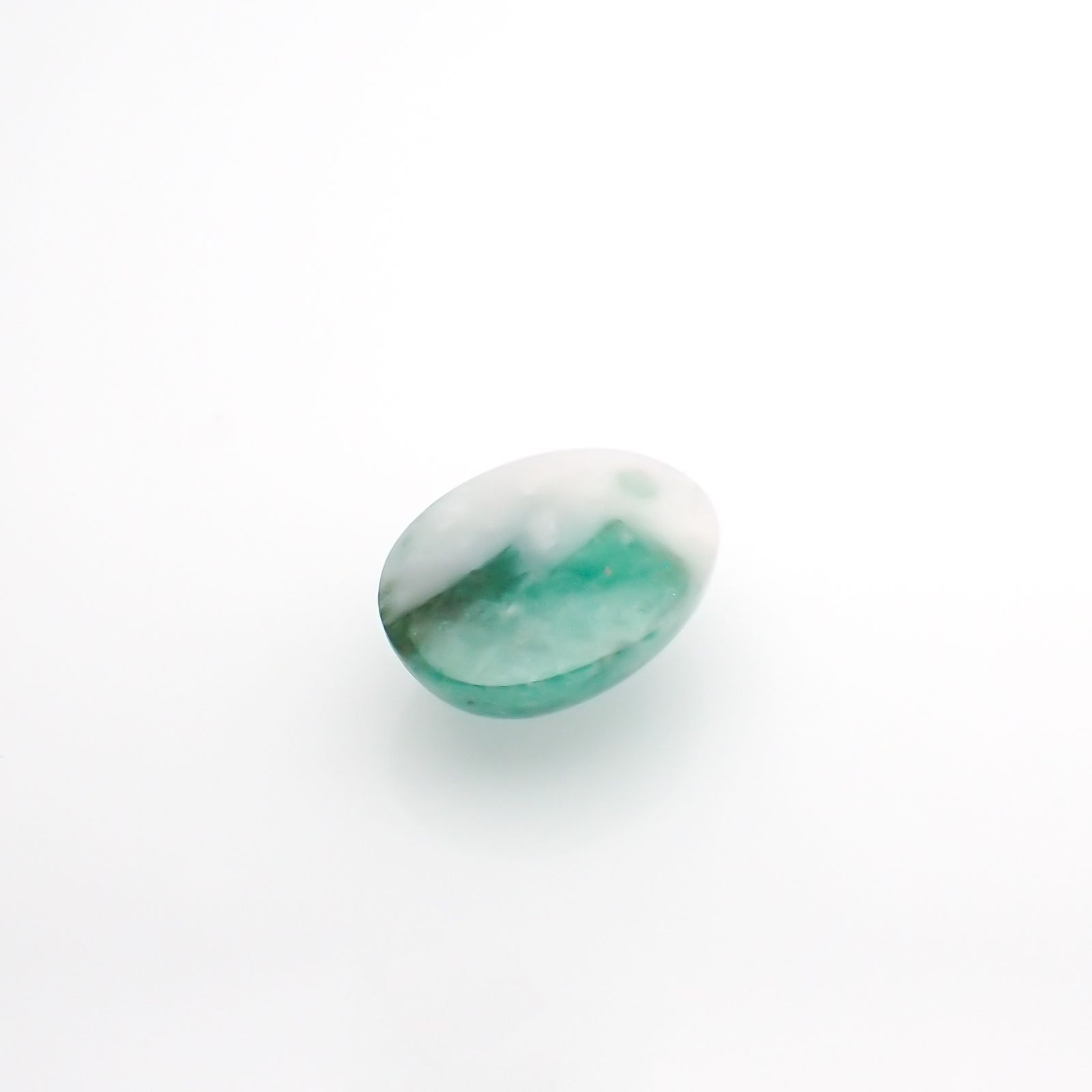マトリックスエメラルド(エメラルドインクォーツ/フェルドスパー) ブラジル産 4.91ct[210812264]12.8×9.9mm前後