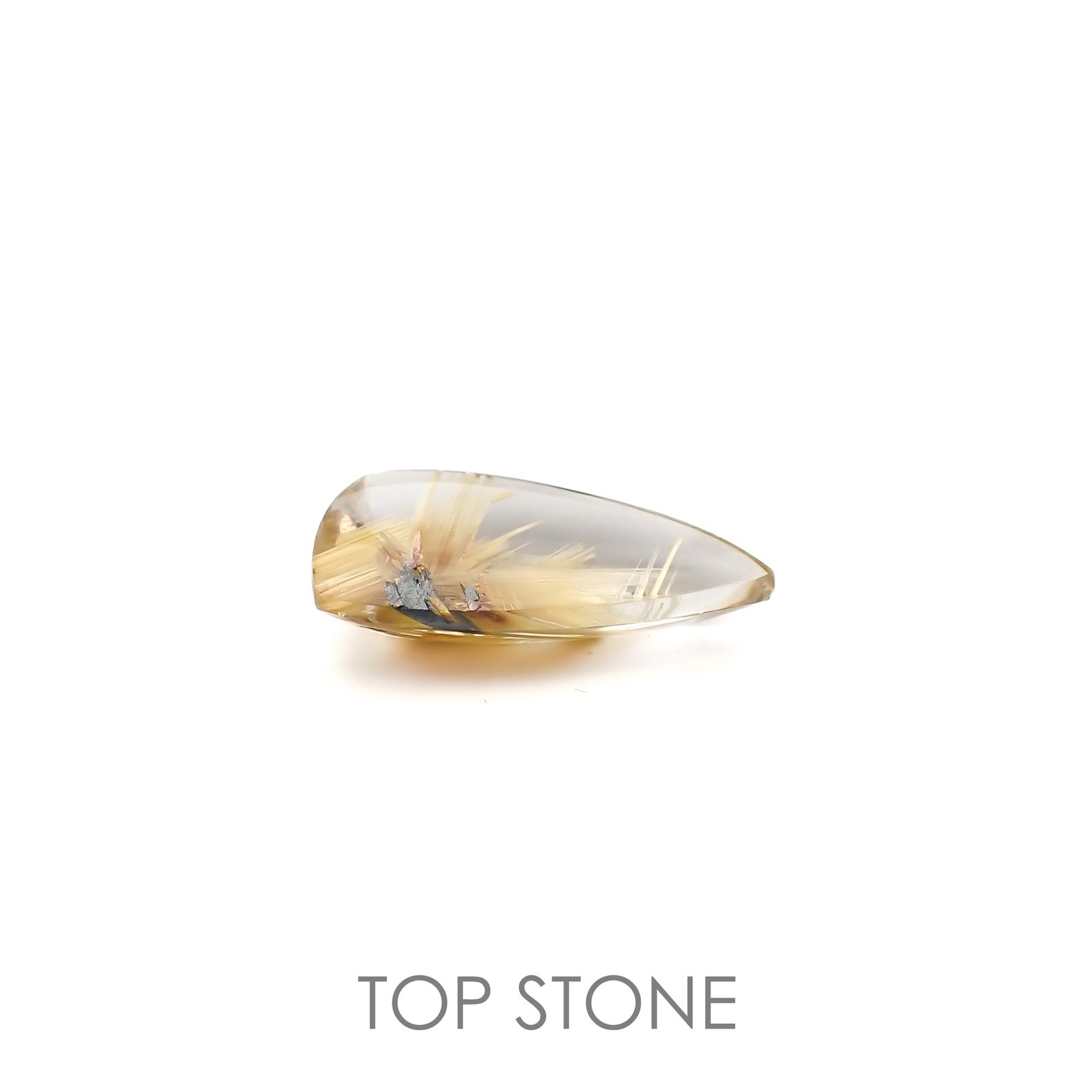 太陽タイチンルチルクォーツ ブラジル産 5.98ct[220716741]19.3x9.7mm前後